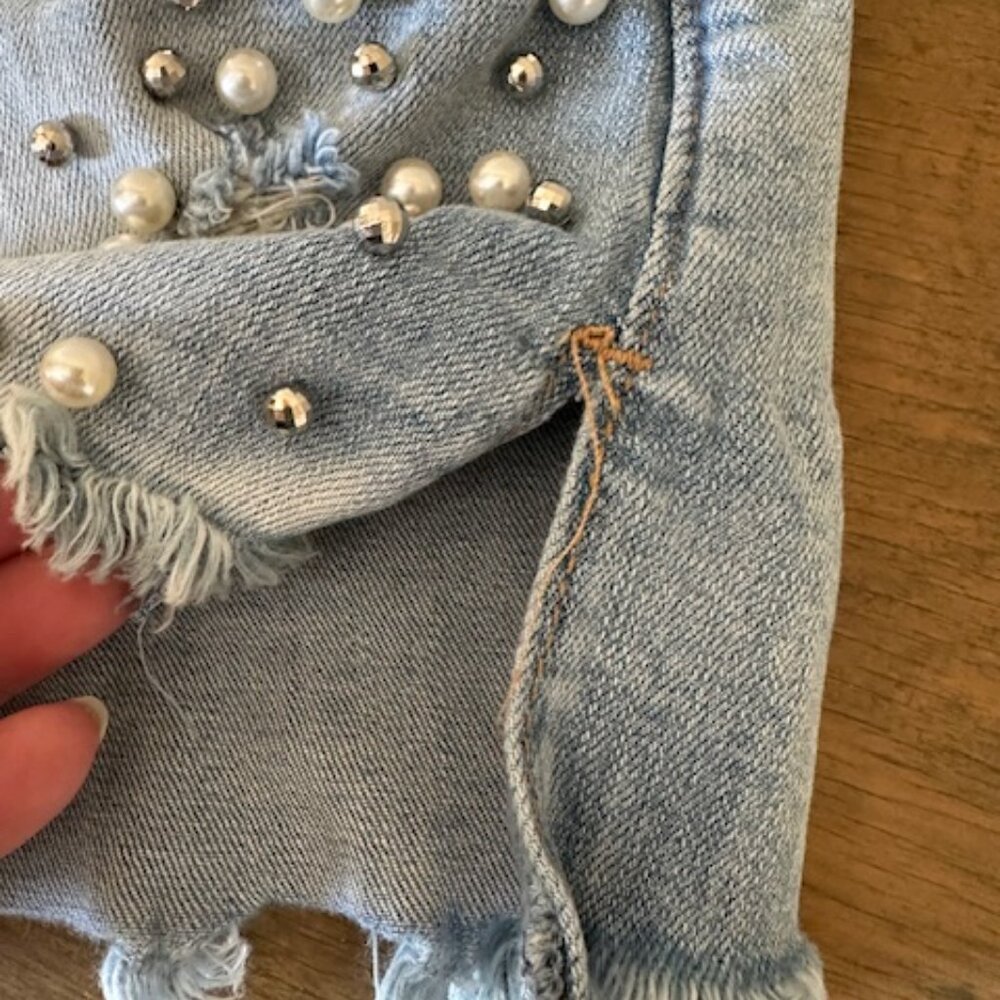 Hippie Laundry Pearl Denim Shorts  8455 - Picture 5 of 11